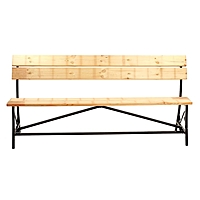 Скамейка с досками и ковкой, 2000 × 900 мм, микс