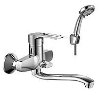 Смеситель для ванны Rossinka T40-34 длинный излив хром