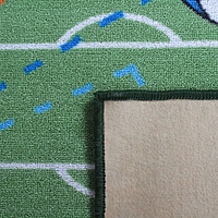 Ковер принт Футбол, размер 100х150 см, цвет зеленый, полиамид