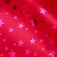 Бумага голографическая "Звёзды", розовый, 70 х 100 см