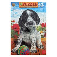 Пазлы в рамке "Щенок", 26 элементов