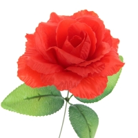 Цветок искусственный "Красная роза Делайт"