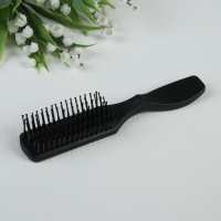 Расчёска массажная, прямоугольная, цвет чёрный