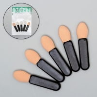 Аппликатор для теней, 5шт, цвет синий