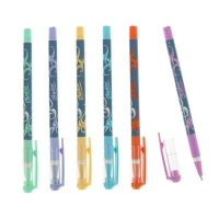 Ручка шариковая Shadow Smart Ink, узел 0.7мм, синие чернила, игольчатый пишущий узел, резиновый упор, микс