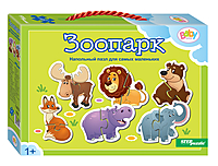 Пазл напольный Зоопарк 6 животных 12 элементов