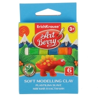 Пластилин мягкий (восковой) 6 цветов 90г ArtBerry с Алоэ Вера 41777